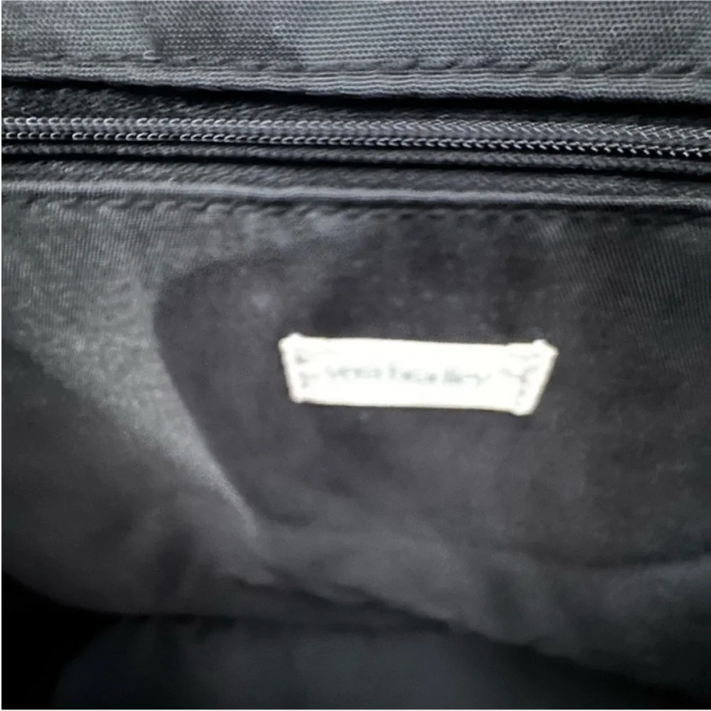 Vera Bradley Quilted Floral Tote in Red, Black, Purple and Green - Picture 4 of 6